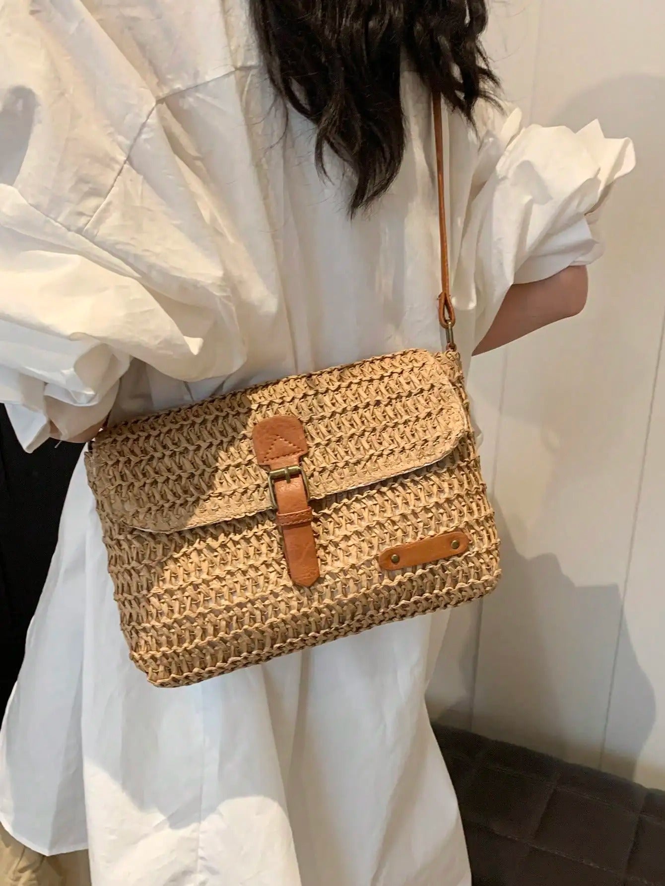 Mila | Bolso Cruzado de Rafia