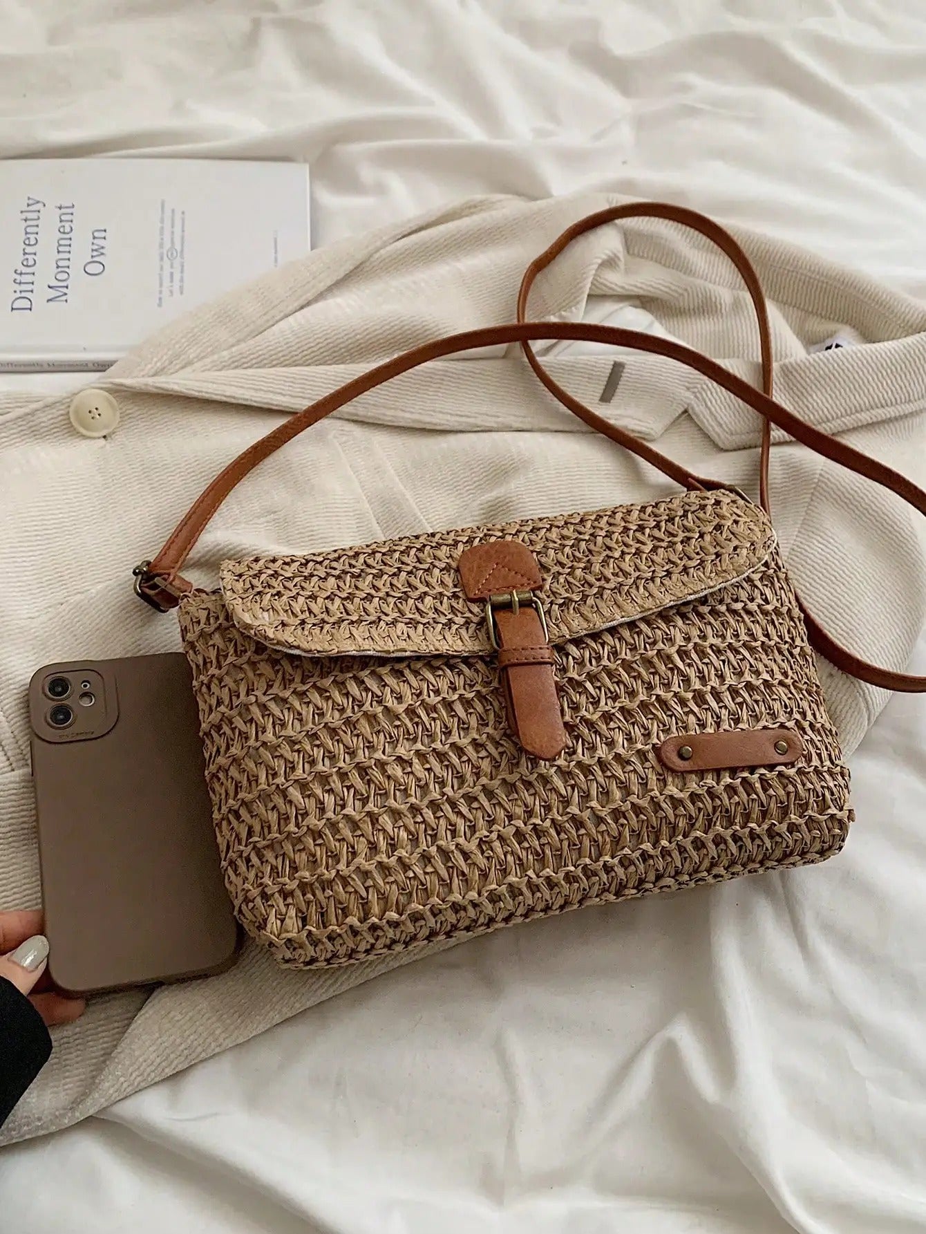 Mila | Bolso Cruzado de Rafia