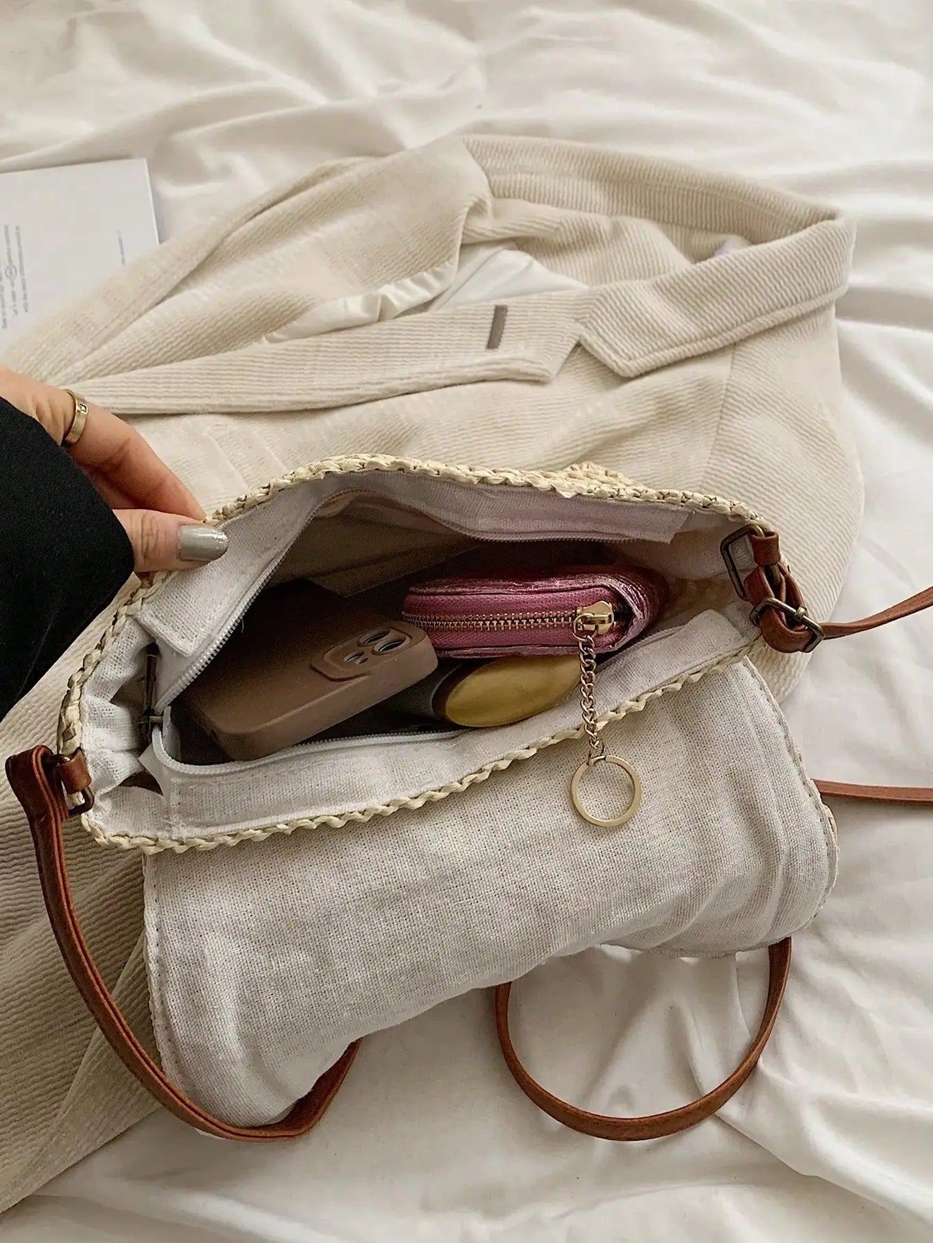 Mila | Bolso Cruzado de Rafia