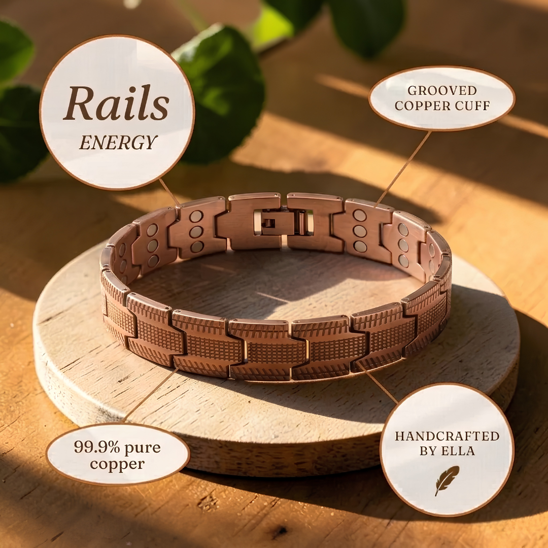 Pulsera Hombre Railes de Cobre