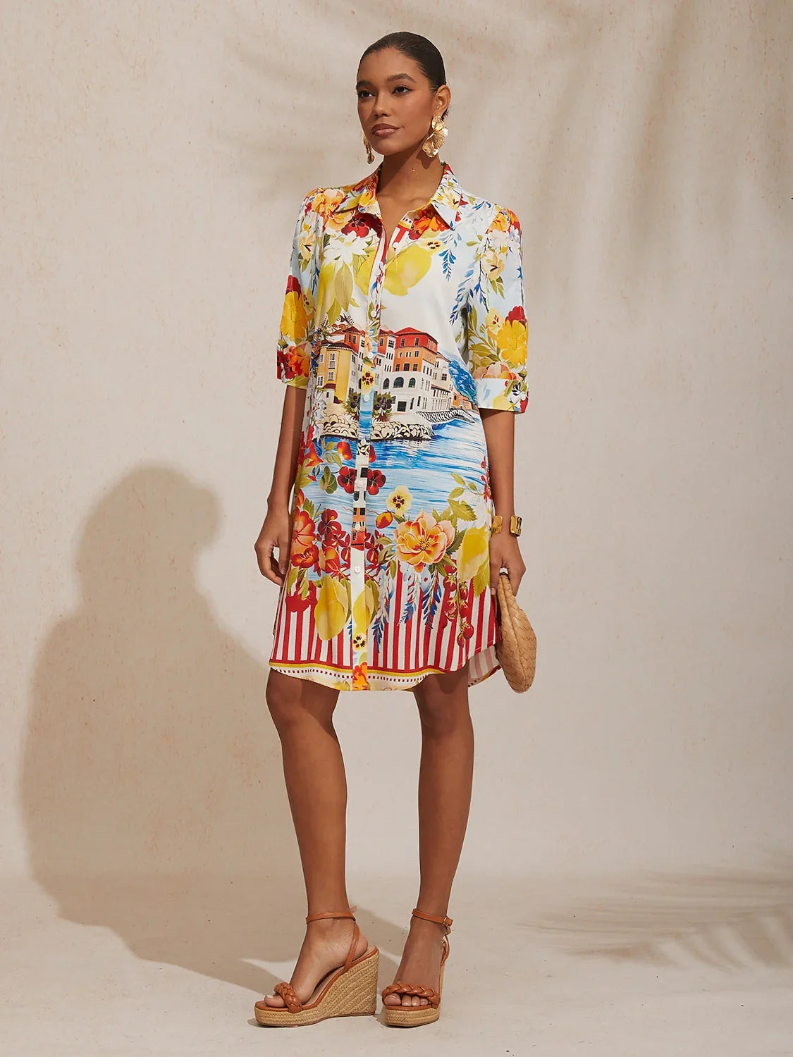 Santorini | Vestido Camisero Midi