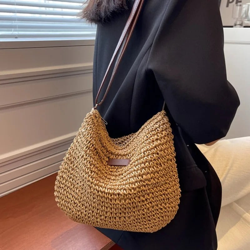 Noa | Bolso Bandolera de Rafia